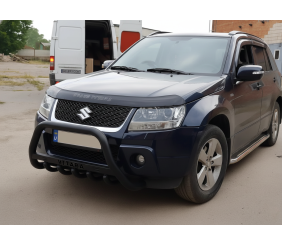 Кенгурятник WT004 Black (нерж) для Suzuki Grand Vitara 2005-2017 рр