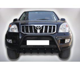 Кенгурятник WT004 Black (нерж) для Toyota Land Cruiser Prado 120 2002-2009 рр