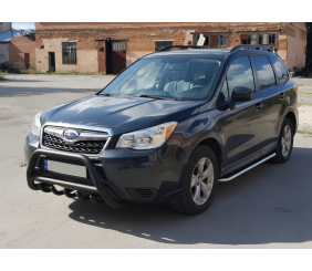 Кенгурятник WT003 Black (нерж) для Subaru Forester 2013-2018 рр