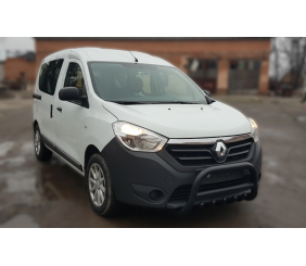 Кенгурятник WT003 Black (нерж) для Dacia Lodgy 2012-2022 рр