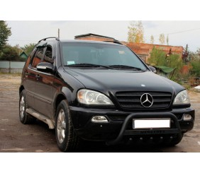 Кенгурятник WT004 Black (нерж.) для Mercedes ML W163 1997-2005 рр