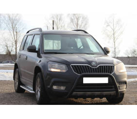 Кенгурятник WT003 Black (нерж) для Skoda Yeti 2009-2017 рр