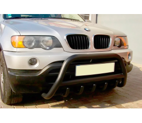 Кенгурятник WT003 Black (нерж) для BMW X5 E53 1999-2006 рр