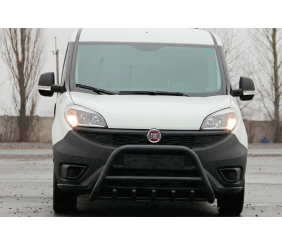Кенгурятник WT003 Black (нерж.) для Fiat Doblo II 2010-2022 рр