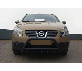 Кенгурятник WT003 Black (нерж) для Nissan Qashqai 2007-2010 рр