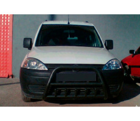 Кенгурятник WT003 Black (нерж) для Opel Combo 2002-2012 рр