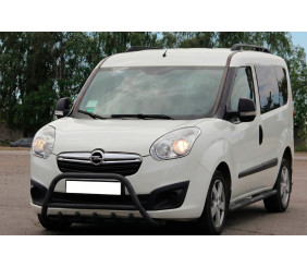 Кенгурятник WT003 Black (нерж) для Opel Combo 2012-2018 рр