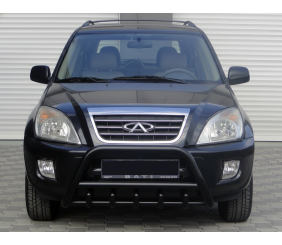 Кенгурятник WT003 Black (нерж) для Chery Tiggo 1 2005-2016 рр