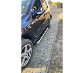Бокові пороги Fullmond (2 шт., Алюміній) для Mercedes ML W164 2005-2011 рр