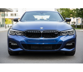 Ніздрі M-Look V1 (2018-2022, чорний глянець) З місцем під камеру для BMW 3 серія G20/G21 2018- рр