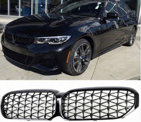 Ніздрі Diamond Black (2021-2023) для BMW 5 серія G30/G31 рр