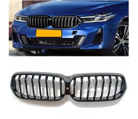 Ніздрі 1-Bar (2020-2023, чорний глянець) для BMW 6 серія G32 2017- рр