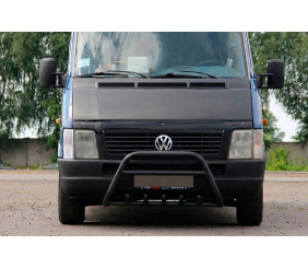 Кенгурятник WT003 Black (нерж) для Volkswagen LT 1995-2006 рр
