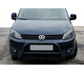 Кенгурятник WT003 Black (нерж) для Volkswagen Caddy 2015-2020 рр