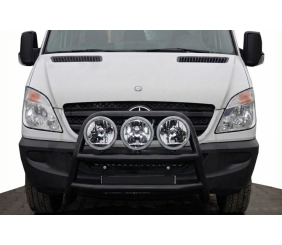 Кенгурятник високий WT018 Black (нерж.) для Mercedes Sprinter W906 2006-2018 рр