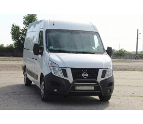 Кенгурятник WT018 Black (нерж.) для Opel Movano 2010-2021 рр