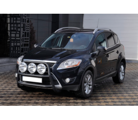 Кенгурятник WT018 Black (нерж.) для Ford Kuga 2008-2013 рр