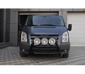 Кенгурятник WT018 Black (2006-2014, нерж.) для Ford Transit рр
