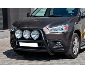 Кенгурятник WT018 Black (нерж.) для Mitsubishi ASX 2010-2023 рр