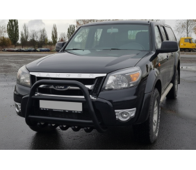 Кенгурятник QT008 Black (нерж) для Ford Ranger 2007-2011 рр