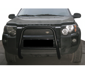 Кенгурятник QT008 Black (нерж) для Land Rover Freelander II 2006-2014 рр