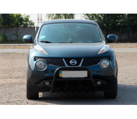 Кенгурятник QT012 Black (нерж) для Nissan Juke 2010-2019 рр