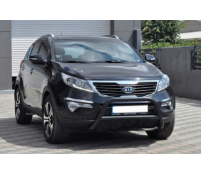 Кенгурятник WT006 Black (нерж.) для Kia Sportage 2010-2015 рр