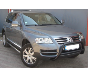 Кенгурятник WT005 Colt Black (нерж) для Volkswagen Touareg 2002-2010 рр