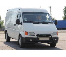 Кенгурятник WT006 Black (нерж) для Ford Transit 1991-2000 рр