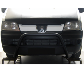Кенгурятник WT005 Black (нерж.) для Peugeot Boxer 1994-2006 рр