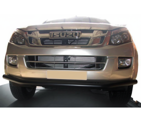 Передній захист ST014 Black (нерж.) для Isuzu D-Max 2011-2019 рр
