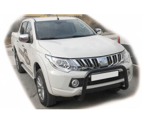 Кенгурятник WT005 Black (нерж) для Mitsubishi L200 2015-2024 рр