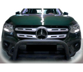Передній захист WT005 Black (нерж, 60мм) для Mercedes X class 2017-2020 рр