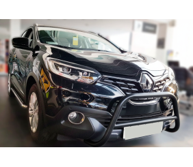 Кенгурятник Black (нерж) для Renault Kadjar 2015-2022 рр