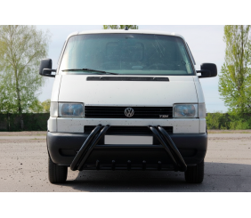Кенгурятник WT01 Black (нерж) для Volkswagen T4 Transporter 1990-2003 рр