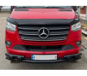 Передня нижня дуга Shark Black для Mercedes Sprinter W907/W910 2018- рр