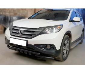Передній захист Shark Black (нерж) для Honda CRV 2012-2016 рр