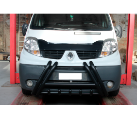 Кенгурятник F1-01 Black (нерж.) для Opel Vivaro 2001-2015 рр