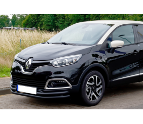 Передній захист ST085 Black (нерж) для Renault Captur 2013-2019 рр