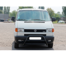 Кенгурятник WT022 Black (нерж) для Volkswagen T4 Transporter 1990-2003 рр