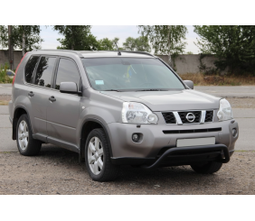 Передній захист WT007 Black (нерж) для Nissan X-trail T31 2007-2014 рр