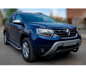 Кенгурятник WT007 Black (нерж.) для Dacia Duster 2018-2024 рр