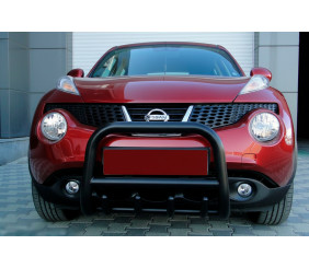 Кенгурятник QT006 Black (нерж) для Nissan Juke 2010-2019 рр