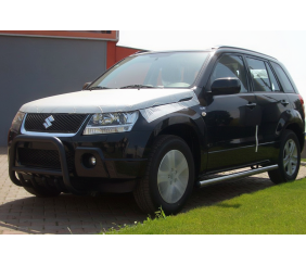 Кенгурятник QT006 Black (нерж.) для Suzuki Grand Vitara 2005-2017 рр
