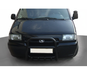 Кенгурятник QT006 Black (нерж) для Peugeot Expert 1995-2007 рр