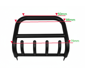 Кенгурятник QT006 Black (нерж.) для Kia Sorento I BL 2002-2009 рр