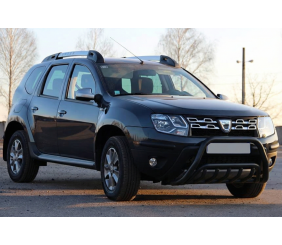 Кенгурятник WT002 Black (нерж) для Dacia Duster 2008-2018 рр