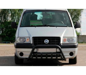 Кенгурятник WT002 Black (нерж) для Peugeot Expert 1995-2007 рр