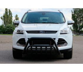 Кенгурятник WT002 Black (нерж.) для Ford Kuga/Escape 2013-2019 рр