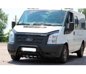 Кенгурятник WT002 Black (2006-2014, нерж.) для Ford Transit рр